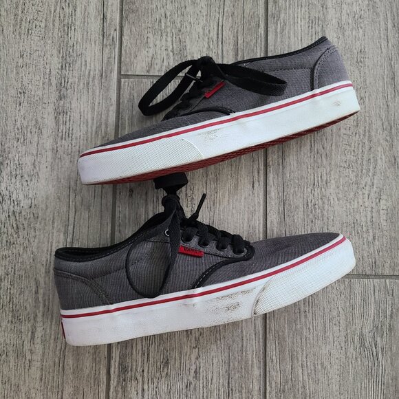 Vans mens Atwood textile black grey and red low top canvas sneakers size 7 - Picture 9 of 12